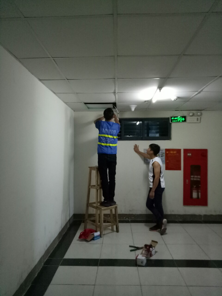 Lắp đặt hệ thống Camera giám sát tại tòa VP5 Linh Đàm Hoàng Mai